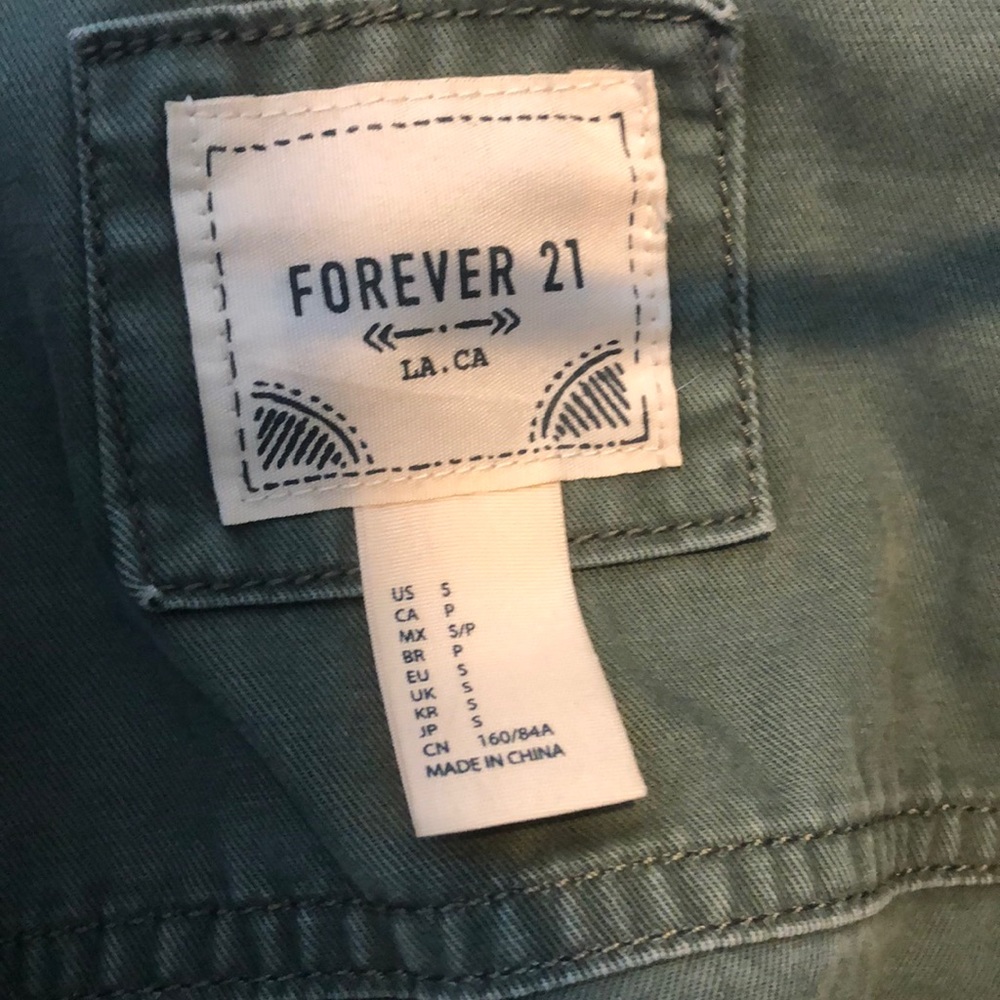 Army green jean jacket - Picture 2 of 4